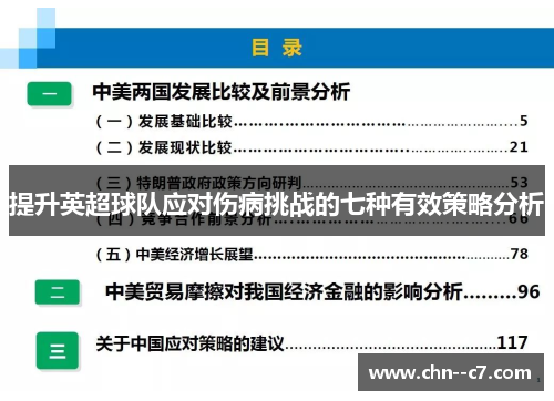 提升英超球队应对伤病挑战的七种有效策略分析 提升英超球队应对伤病挑战的七种有效策略分析